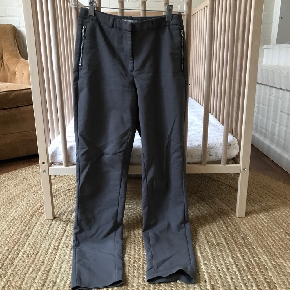 Grey bootcut skinny pantsuit